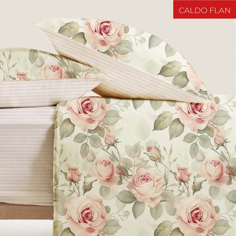 Completo letto matrimoniale in cottone Bloom
