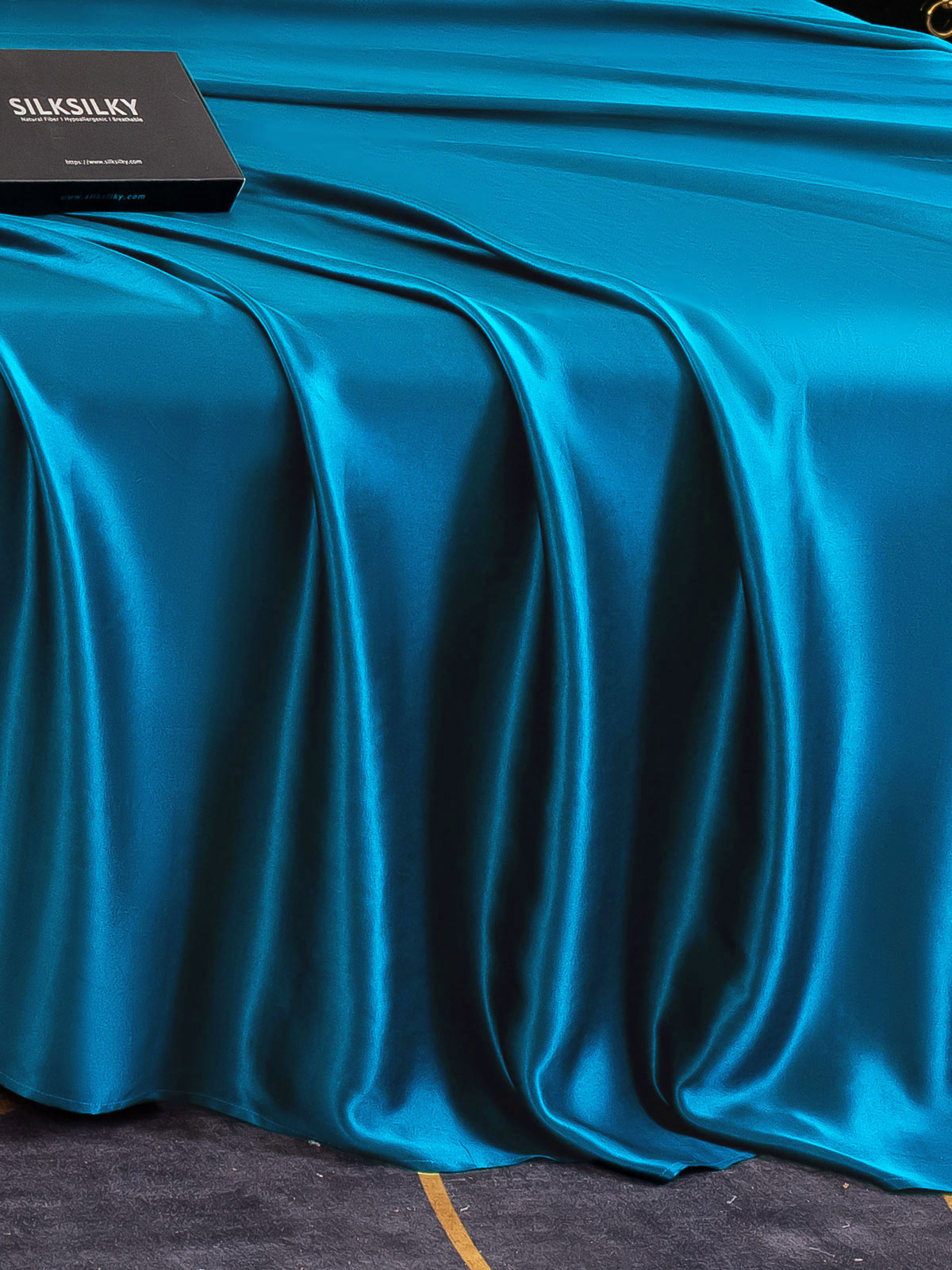 Lenzuolo sopra senza cuciture in seta 25Momme