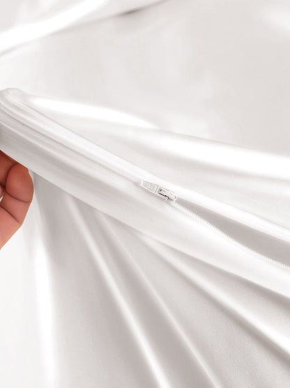 Set di seta 22Momme da 4 pezzi: copripiumino + lenzuolo + 2 federe