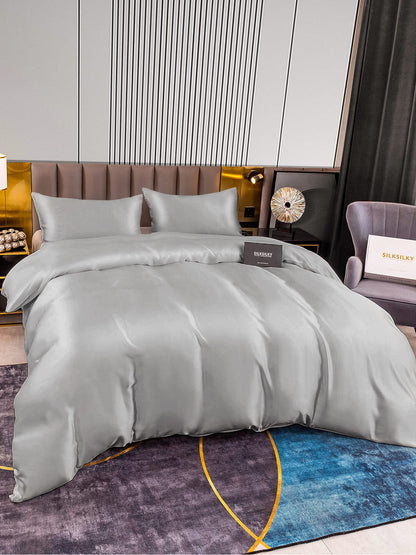 Set in seta da 3 pezzi 22Momme: copripiumino + 2 federe