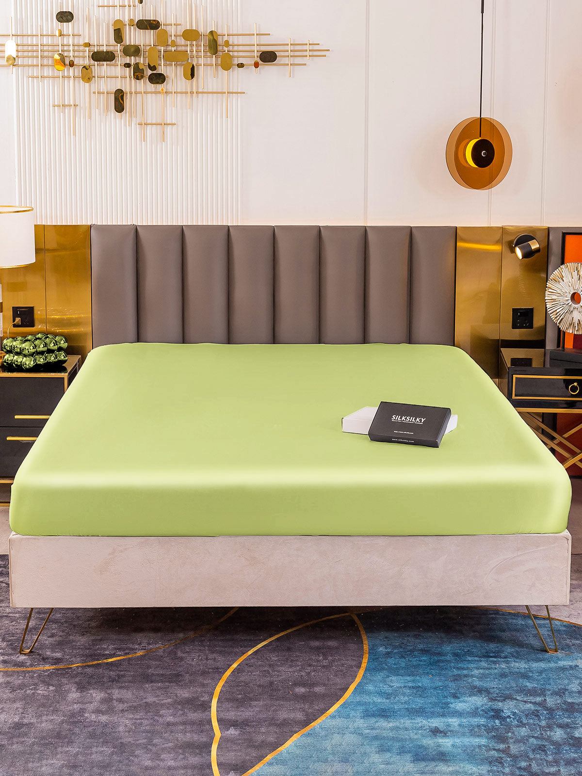 19 Momme lenzuolo con angoli di seta senza cucitura(Federa non inclusa)