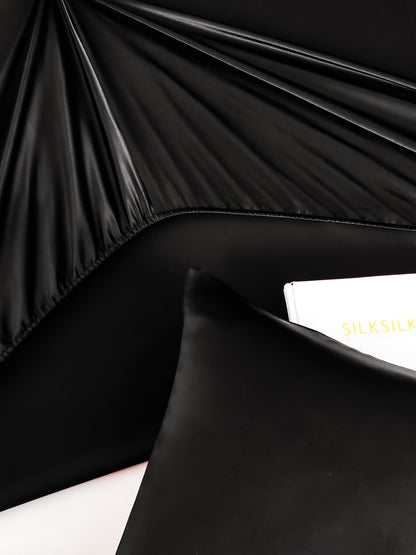 Set in seta da 3 pezzi 22Momme: lenzuolo con angoli + 2 federe