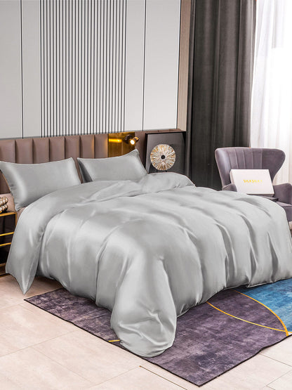 Set in seta da 3 pezzi 22Momme: copripiumino + 2 federe