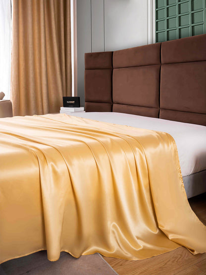 Lenzuolo sopra senza cuciture in seta 25Momme