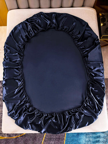 Set in seta da 3 pezzi 25Momme: lenzuolo con angoli + 2 federe