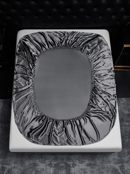 Set da 3 pezzi in seta 19Momme: lenzuolo con angoli + 2 federe