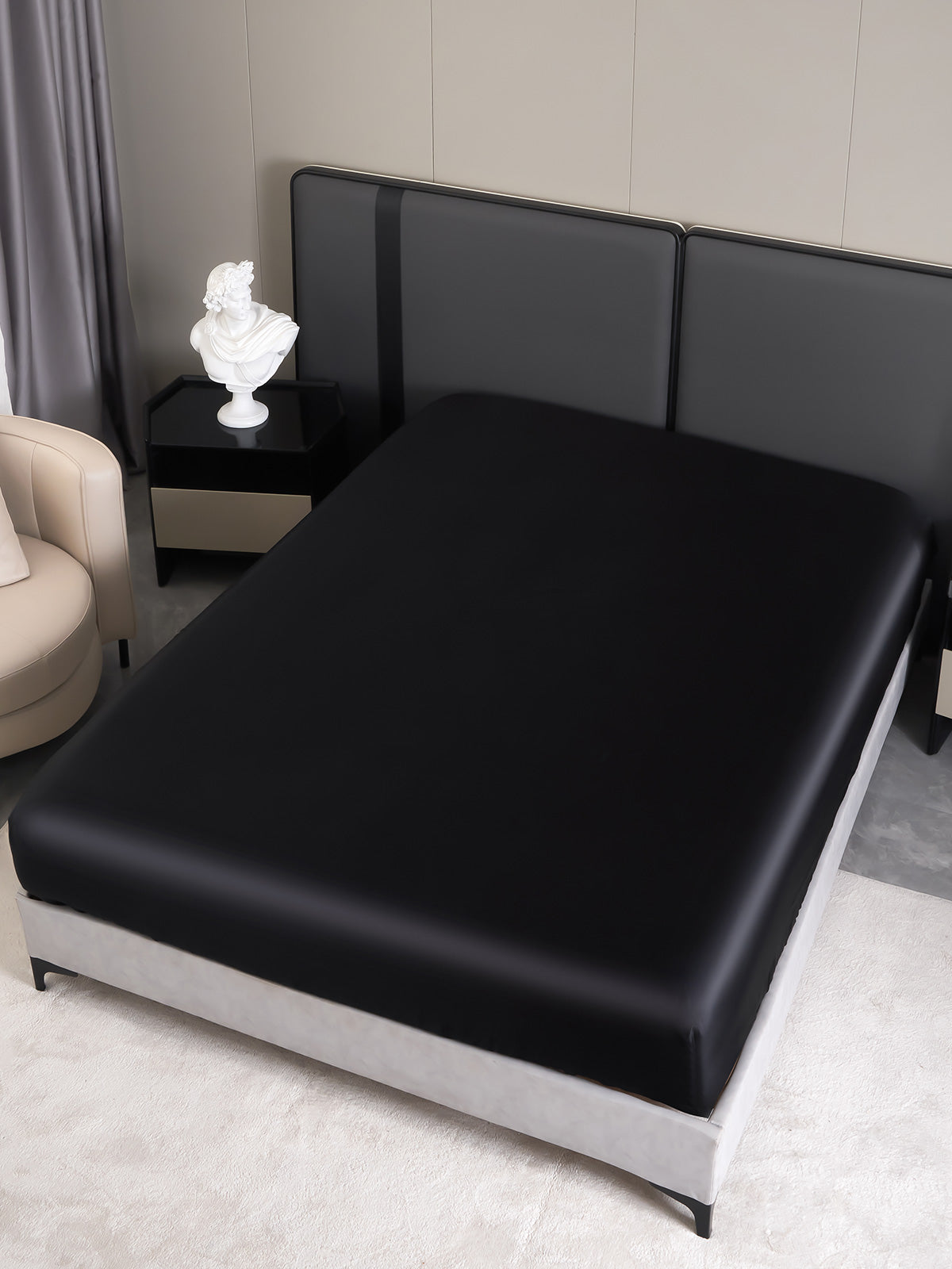 19 Momme lenzuolo con angoli di seta senza cucitura(Federa non inclusa)