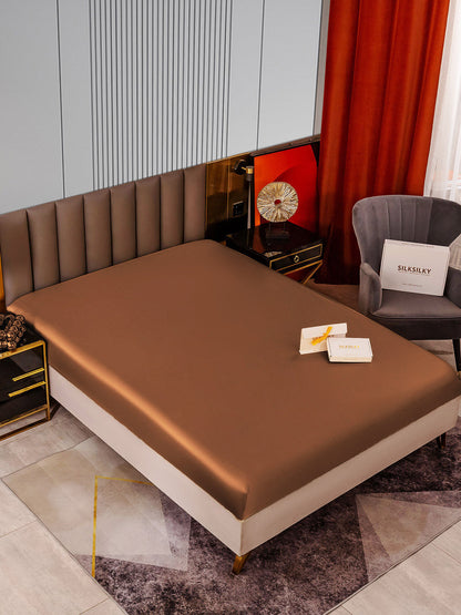 22 Momme lenzuolo con angoli di seta senza cucitura