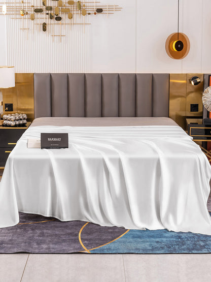 Lenzuolo sopra senza cuciture in seta 19Momme