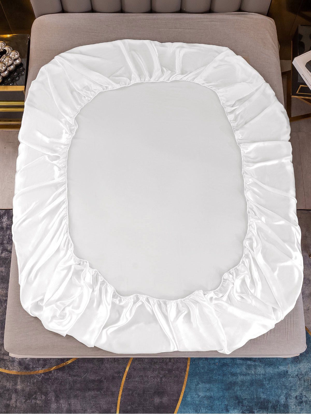 Set in seta da 3 pezzi 25Momme: lenzuolo con angoli + 2 federe