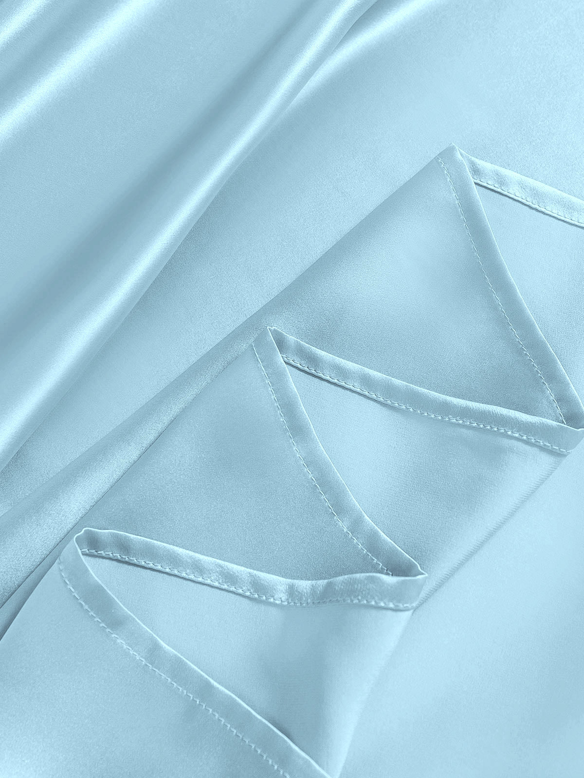 Set di seta 19Momme da 4 pezzi: lenzuolo sopra + lenzuolo con angoli + 2 federe