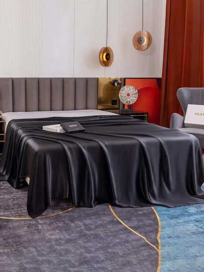 Lenzuolo sopra senza cuciture in seta 19Momme