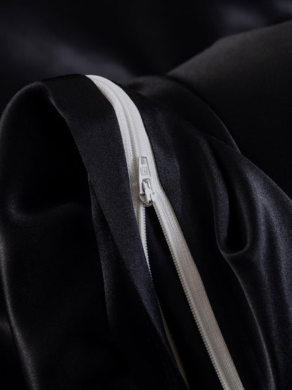 Set in seta da 4 pezzi 25Momme: copripiumino + lenzuolo + 2 federe