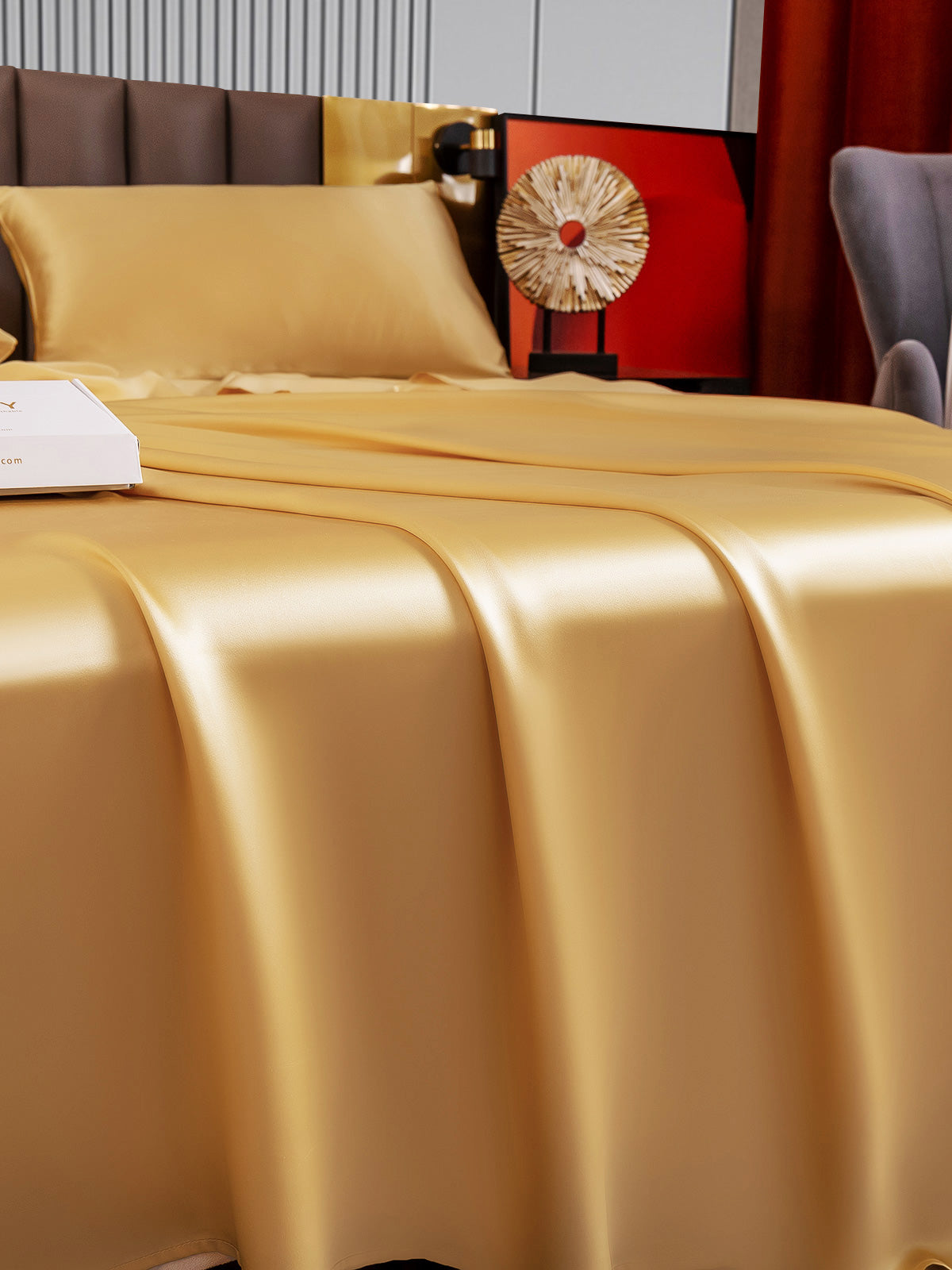 Set di seta da 10 pezzi 22Momme: 6 lenzuolo sopra + 4 federe