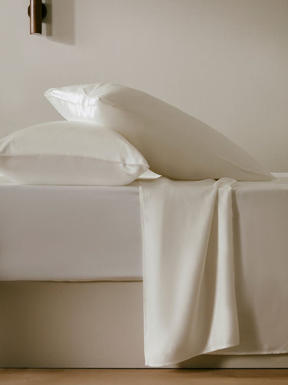 Set di biancheria da letto in seta 25MM 4 pezzi | Super Omaggio +1 Cuscino +1 Mascherina per gli occhi +1 Tappi per le orecchie