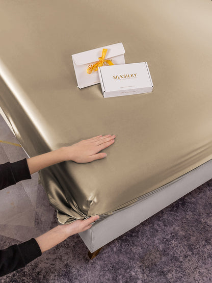 19 Momme lenzuolo con angoli di seta senza cucitura(Federa non inclusa)