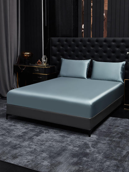 Set in seta da 3 pezzi 22Momme: lenzuolo con angoli + 2 federe