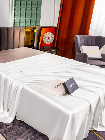 Lenzuolo sopra senza cuciture in seta 25Momme