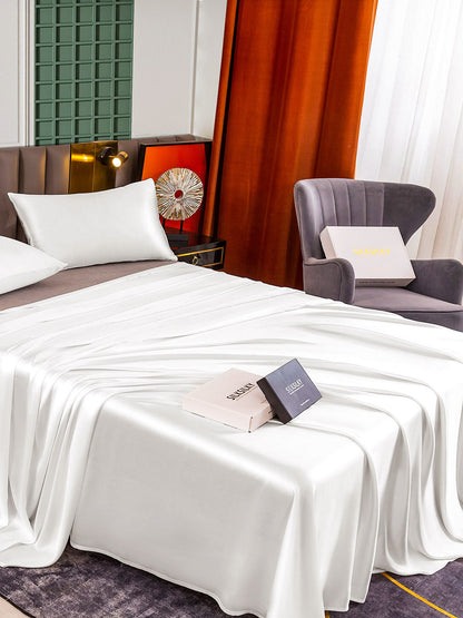 Set di seta da 3 pezzi 25Momme: lenzuolo sopra + 2 federe