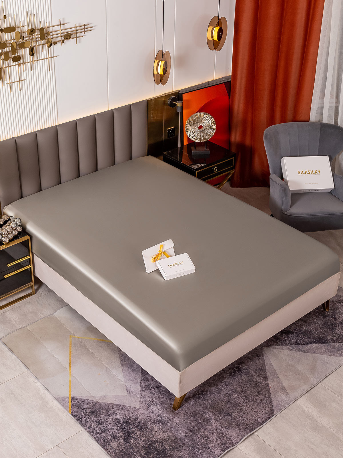 19 Momme lenzuolo con angoli di seta senza cucitura