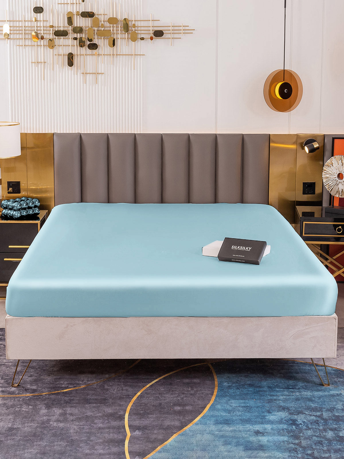 19 Momme lenzuolo con angoli di seta senza cucitura