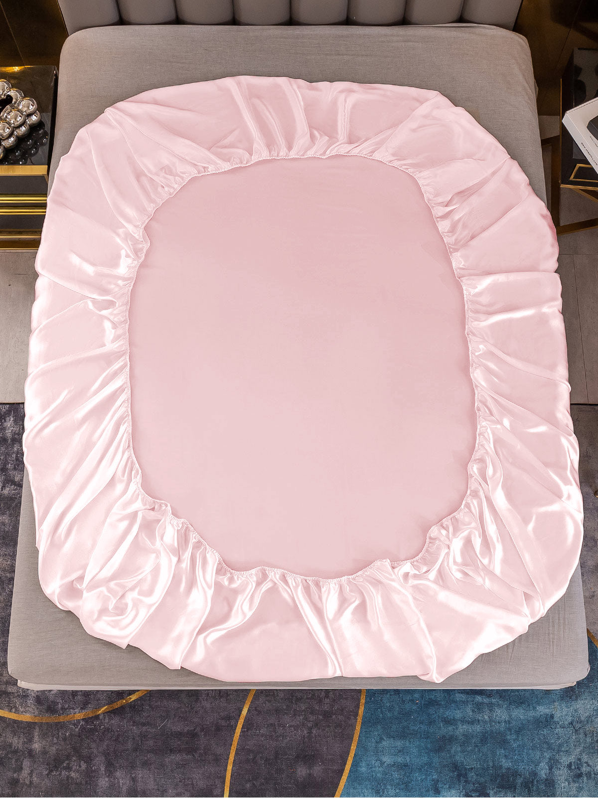 Set da 3 pezzi in seta 19Momme: lenzuolo con angoli + 2 federe