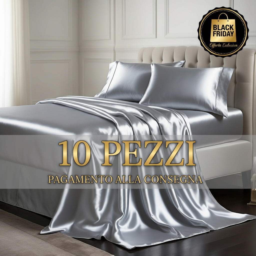 Imagem promocional Black Friday - Set di lusso in seta egiziana 10 pezzi