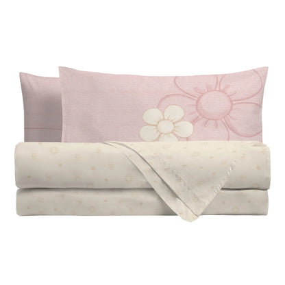 Completo Letto Matrimoniale in Cotone Iconic Elegance Daisy