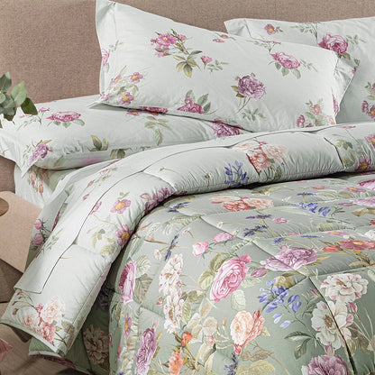 Trapunta In Cotone Giardino Romantico Matrimoniale